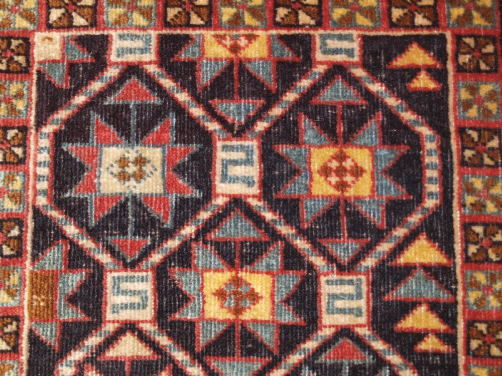 ANTIQUE CAUCASIAN TALISH RUG OF SCARCE SMALL SIZE, CIRCA 1900. View IX