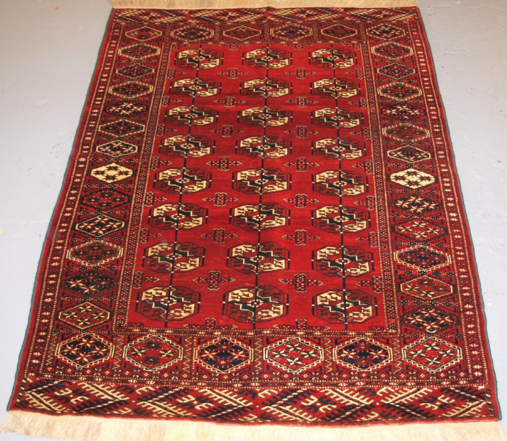 OLD AFGHAN TURKMEN RUG, EXCELLENT CONDITION, GOOD COLOUR, CIRCA 1920/30.