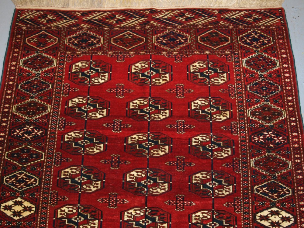 OLD AFGHAN TURKMEN RUG, EXCELLENT CONDITION, GOOD COLOUR, CIRCA 1920/30. View V
