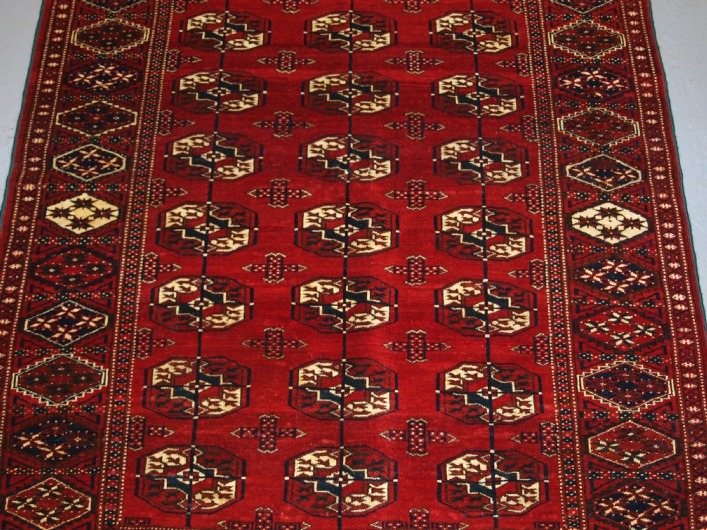 OLD AFGHAN TURKMEN RUG, EXCELLENT CONDITION, GOOD COLOUR, CIRCA 1920/30. View VI