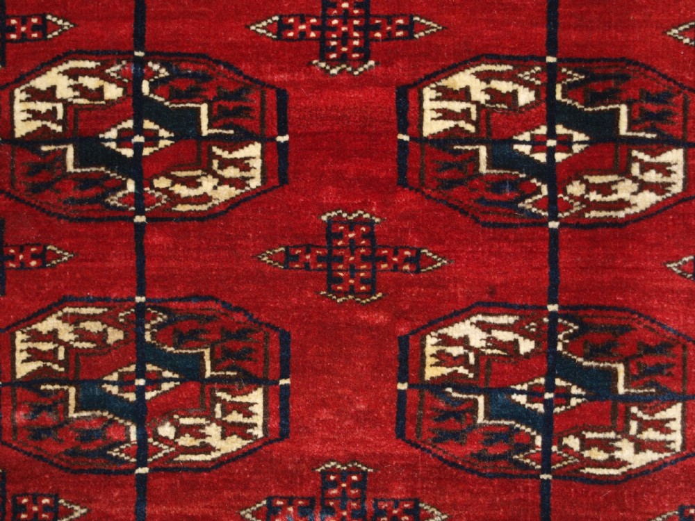 OLD AFGHAN TURKMEN RUG, EXCELLENT CONDITION, GOOD COLOUR, CIRCA 1920/30. View IX
