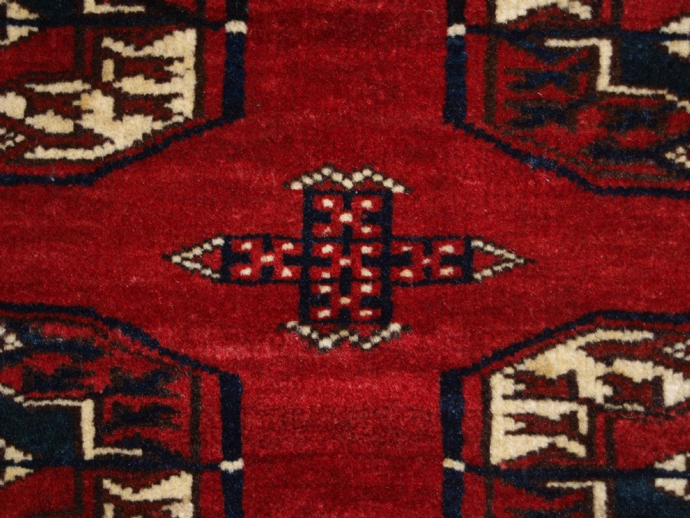 OLD AFGHAN TURKMEN RUG, EXCELLENT CONDITION, GOOD COLOUR, CIRCA 1920/30. View XI