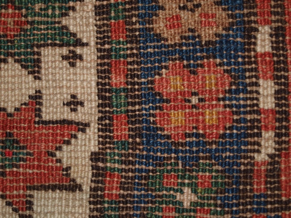 ANTIQUE CAUCASIAN ARMENIAN KARABAGH RUG OF CLOUDBAND DESIGN, CIRCA 1900. View XV