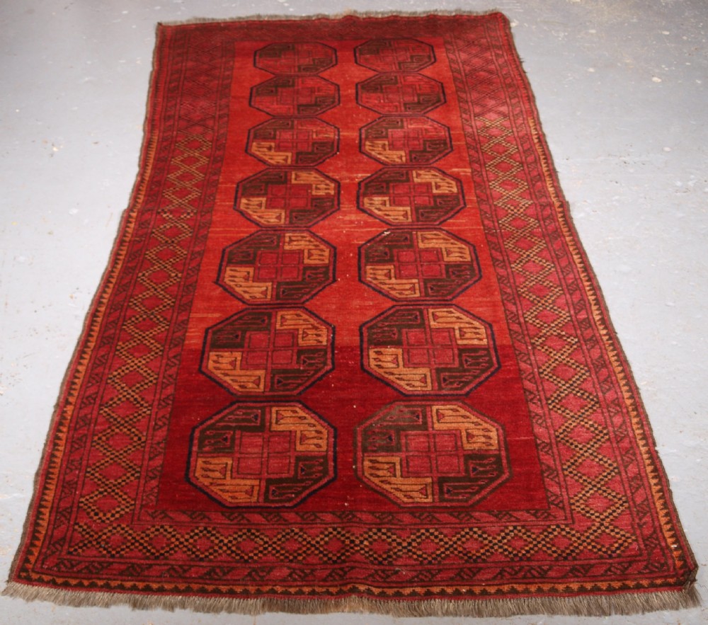 ANTIQUE NOTH AFGHAN SULYMAN VILLAGE RUG, EXCELLENT COLOUR, CIRCA 1900/20.