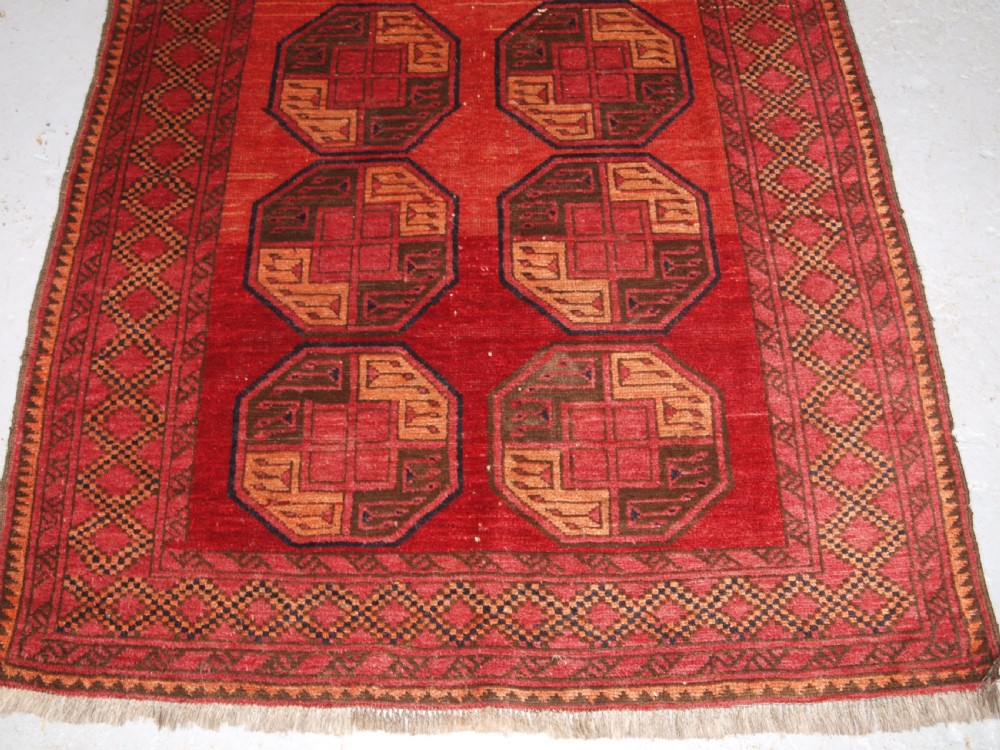 ANTIQUE NOTH AFGHAN SULYMAN VILLAGE RUG, EXCELLENT COLOUR, CIRCA 1900/20. View V