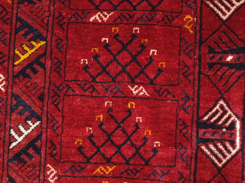 OLD AFGHAN RUG WITH ERSARI TURKMEN ENSI DESIGN, CIRCA 1920/30. View V