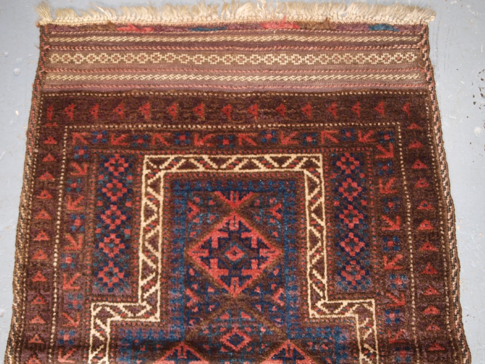 ANTIQUE AFGHAN VILLAGE PRAYER RUG, SUPERB CONDITION, CIRCA 1920. View III
