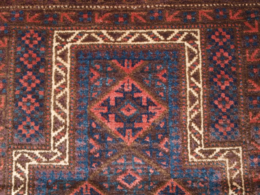 ANTIQUE AFGHAN VILLAGE PRAYER RUG, SUPERB CONDITION, CIRCA 1920. View VIII