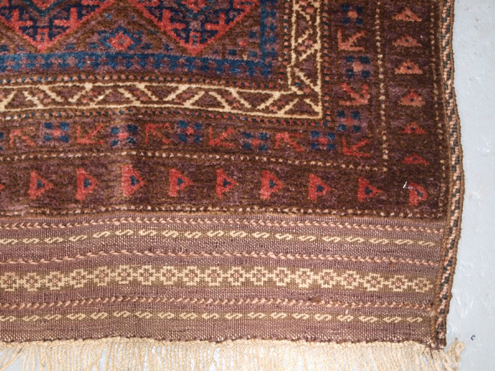 ANTIQUE AFGHAN VILLAGE PRAYER RUG, SUPERB CONDITION, CIRCA 1920. View X