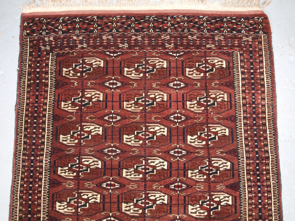 OLD YOMUT TURKMEN RUG, SMALL SIZE AND EXCELLENT CONDITION, CIRCA 1920. View III