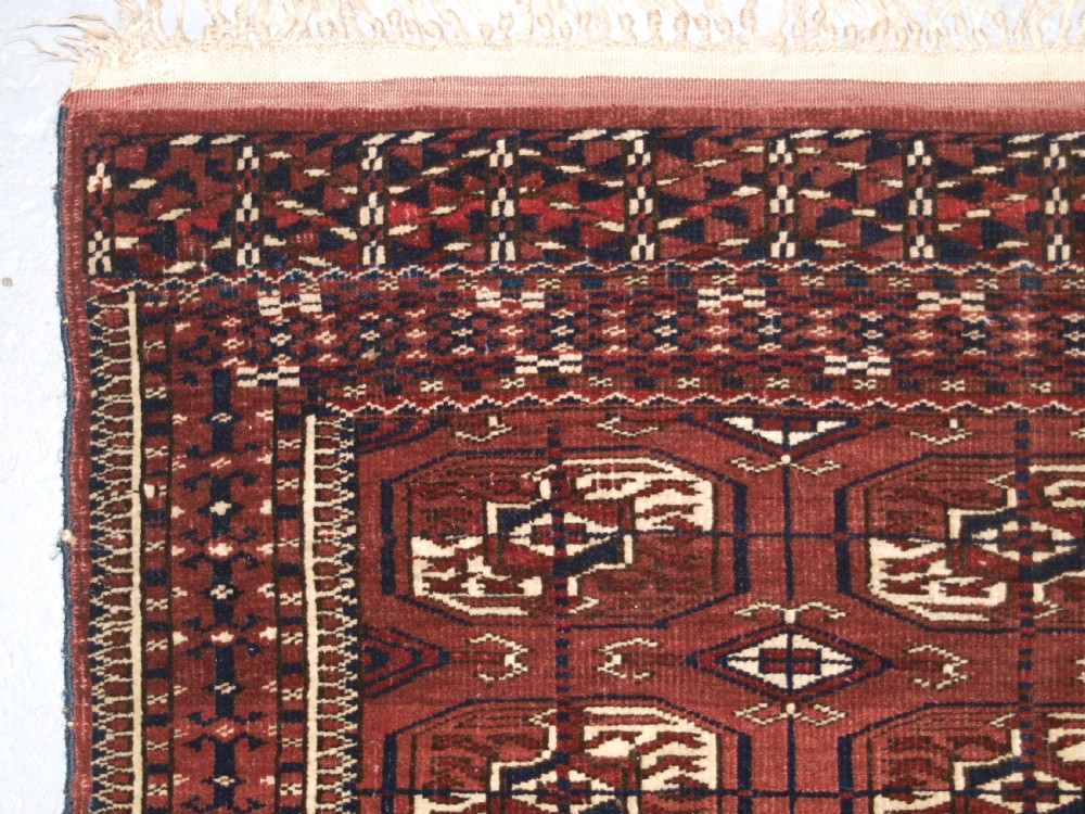 OLD YOMUT TURKMEN RUG, SMALL SIZE AND EXCELLENT CONDITION, CIRCA 1920. View V