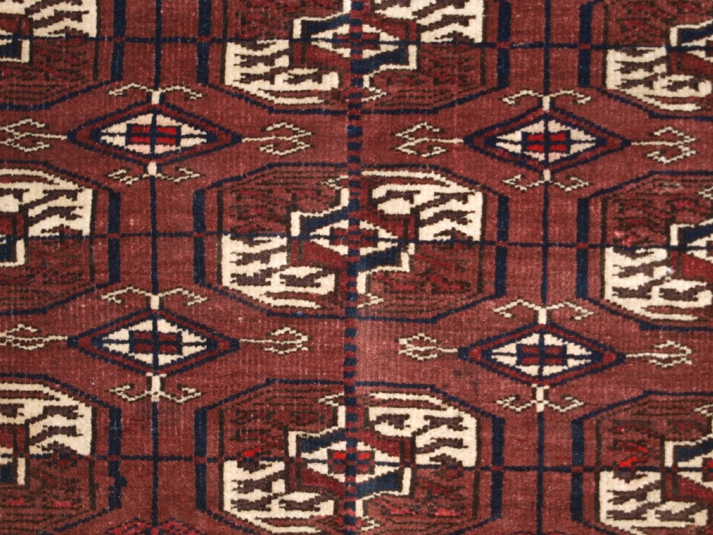 OLD YOMUT TURKMEN RUG, SMALL SIZE AND EXCELLENT CONDITION, CIRCA 1920. View IX