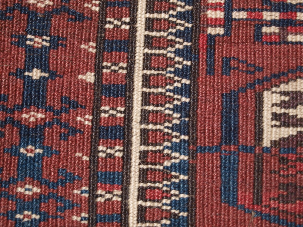OLD YOMUT TURKMEN RUG, SMALL SIZE AND EXCELLENT CONDITION, CIRCA 1920. View X