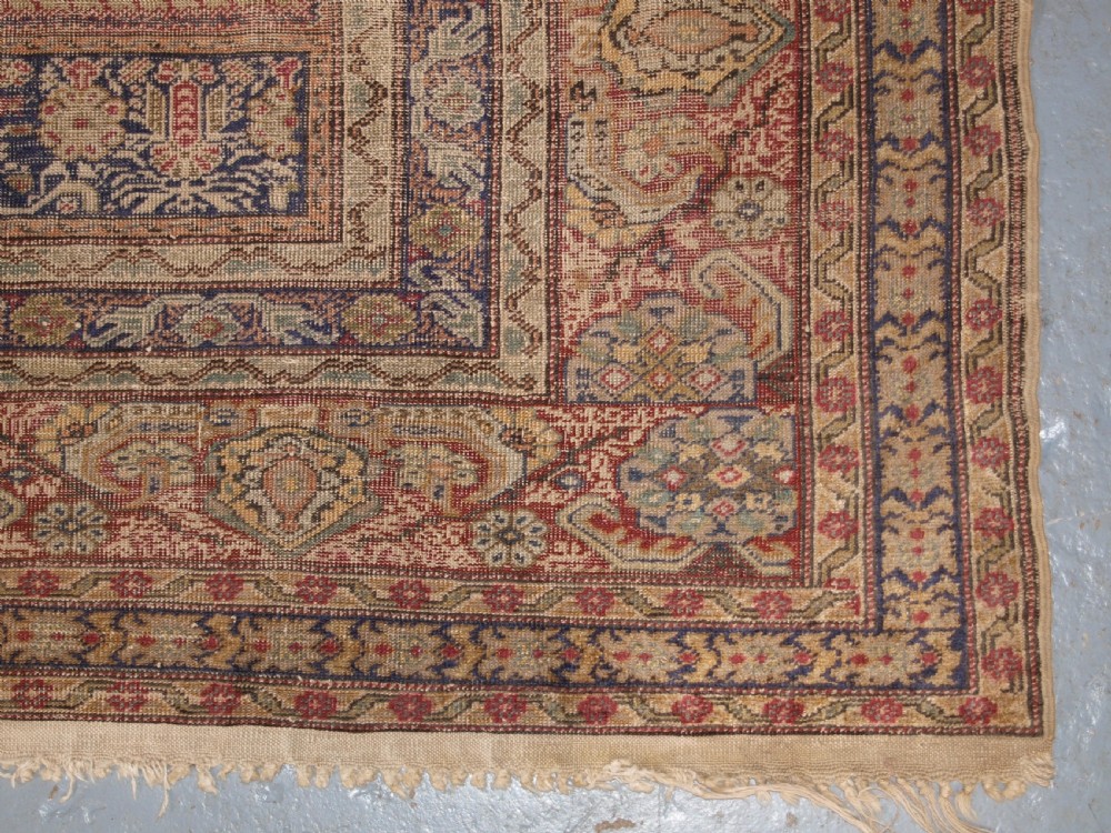 ANTIQUE TURKISH GHIORDES PRAYER RUG, CLASSIC DESIGN, 2ND HALF 19TH CENTURY. View XII