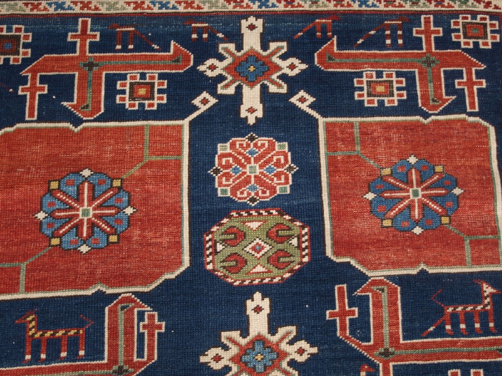 ANTIQUE CAUCASIAN KUBA KARAGASHLI RUG, NICE EXAMPLE, CIRCA 1890. View VIII