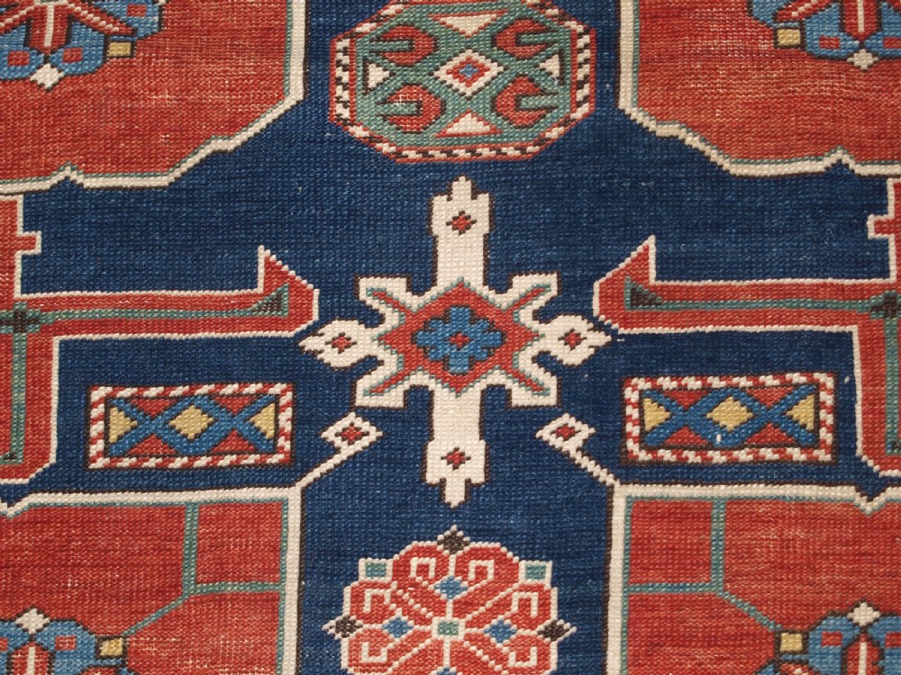 ANTIQUE CAUCASIAN KUBA KARAGASHLI RUG, NICE EXAMPLE, CIRCA 1890. View XI