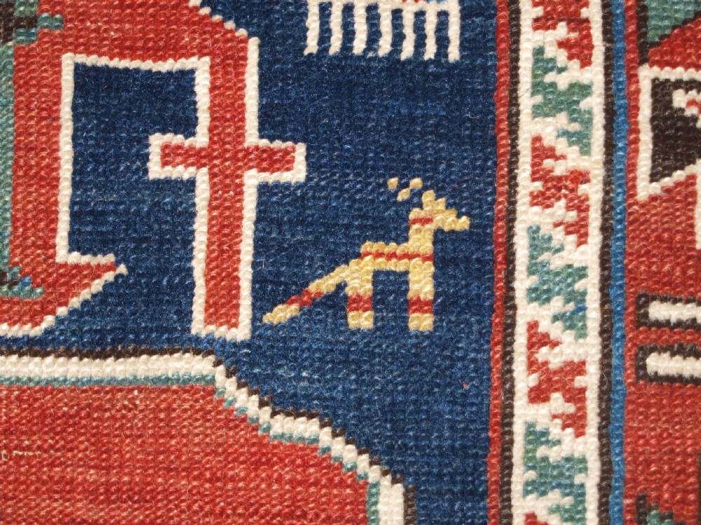 ANTIQUE CAUCASIAN KUBA KARAGASHLI RUG, NICE EXAMPLE, CIRCA 1890. View XIV