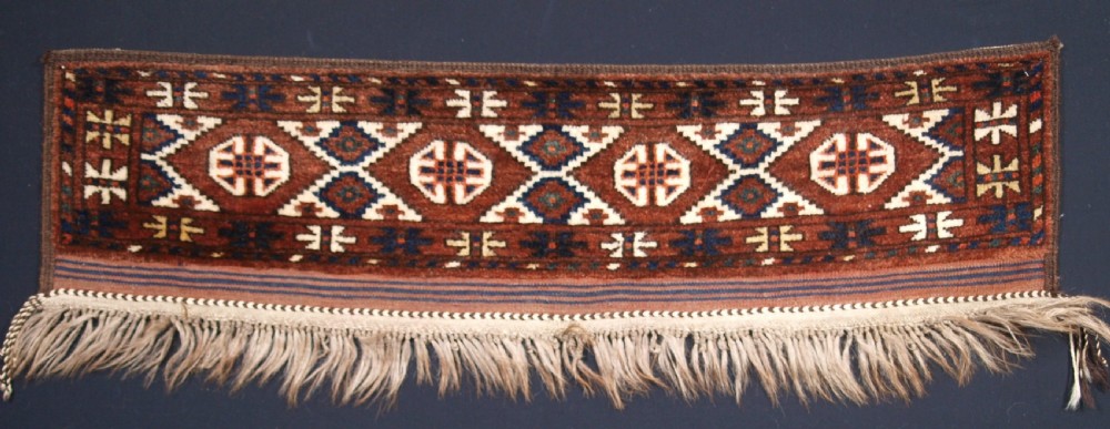 ANTIQUE ERSARI TURKMEN GERMECH IN PERFECT ORIGINAL CONDITION, CIRCA 1900.