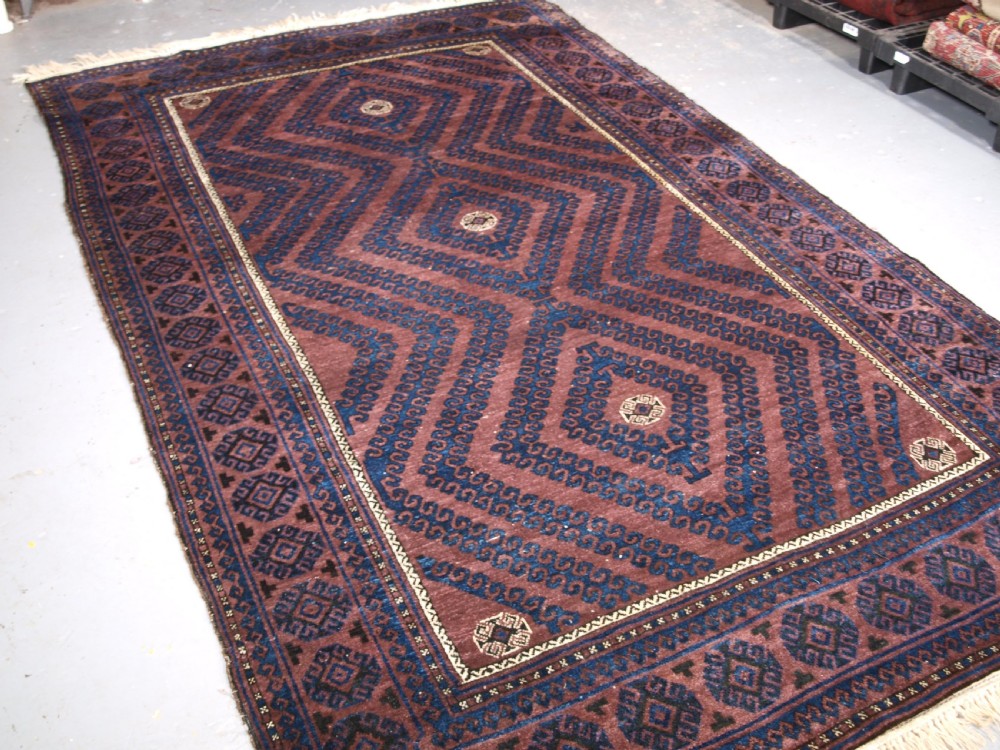 ANTIQUE MUSHWANI BALUCH MAIN CARPET, EXCELLENT CONDITION, CIRCA 1900/20. View II