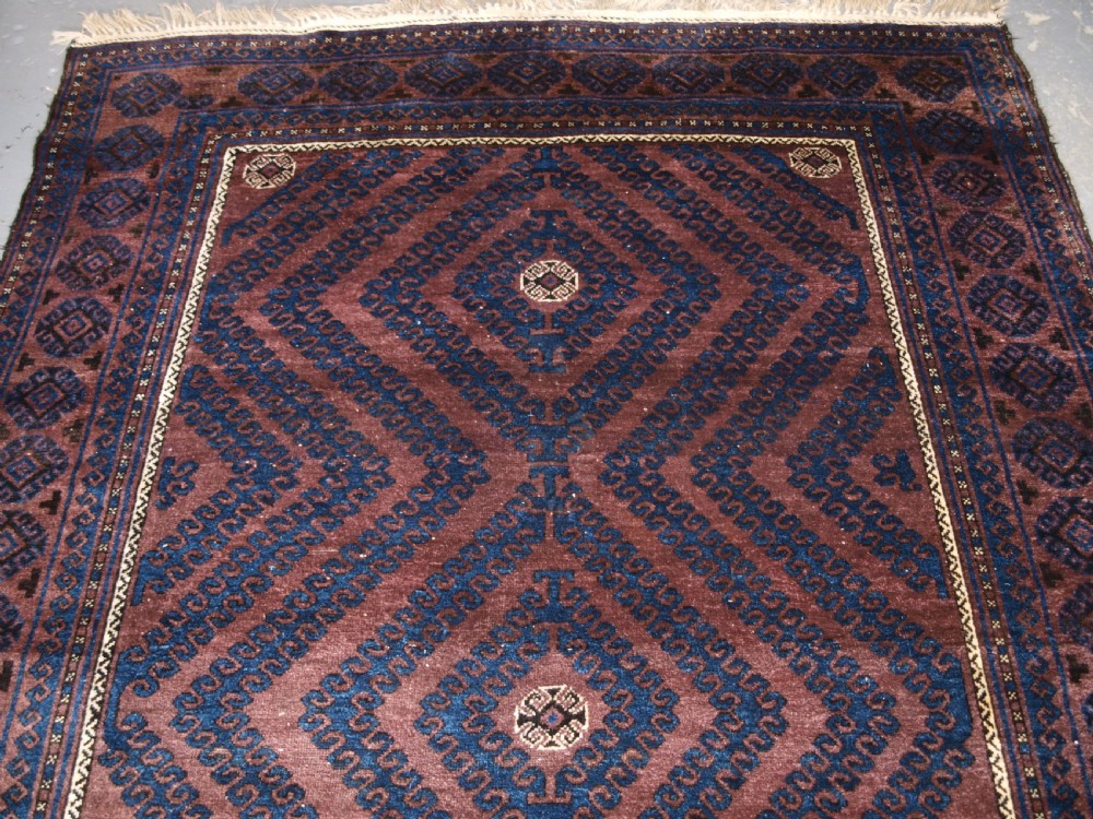 ANTIQUE MUSHWANI BALUCH MAIN CARPET, EXCELLENT CONDITION, CIRCA 1900/20. View III