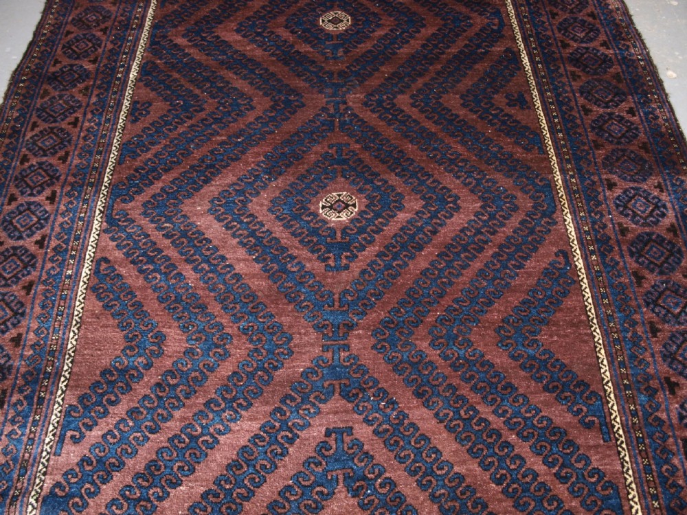 ANTIQUE MUSHWANI BALUCH MAIN CARPET, EXCELLENT CONDITION, CIRCA 1900/20. View IV