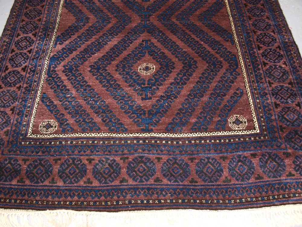 ANTIQUE MUSHWANI BALUCH MAIN CARPET, EXCELLENT CONDITION, CIRCA 1900/20. View V