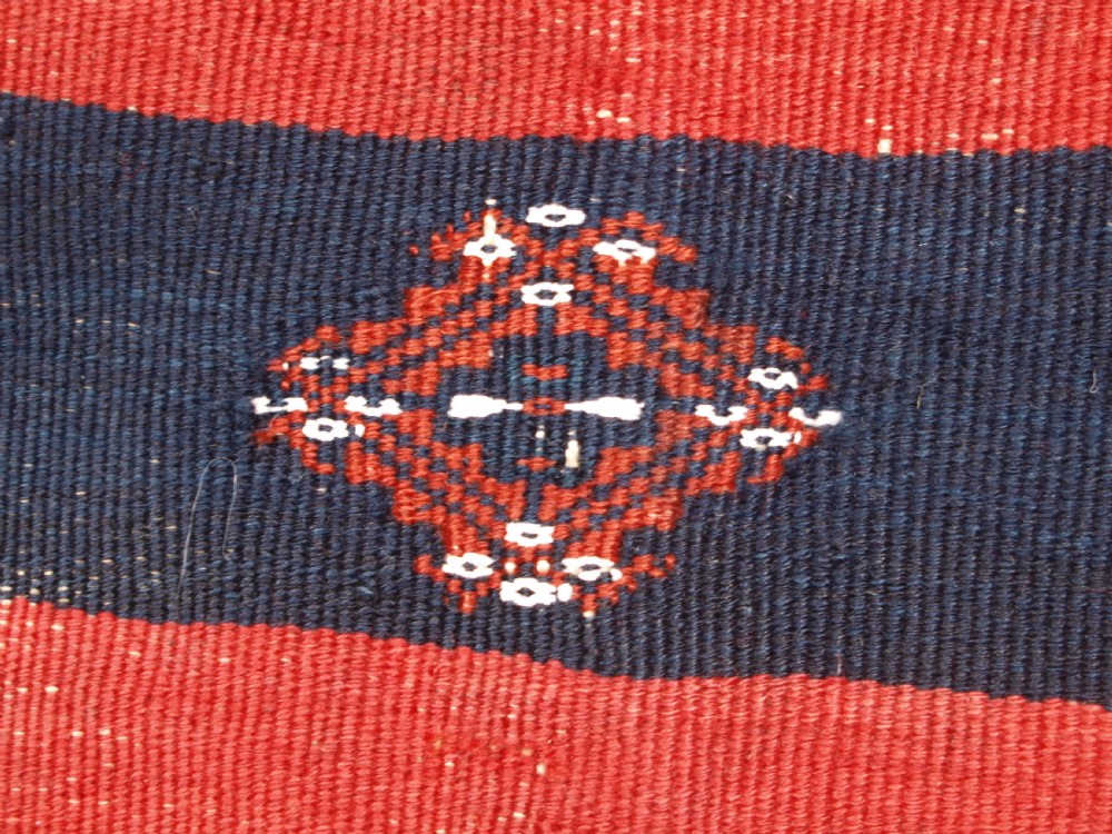 ANTIQUE AFSHAR SOFREH, STRIKING DESIGN, CIRCA 1920. View VII