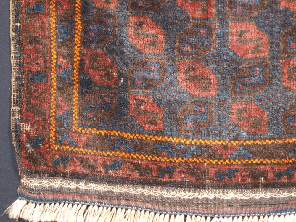 ANTIQUE BALUCH BAG FACE WITH TILE DESIGN, CIRCA 1900. View IV