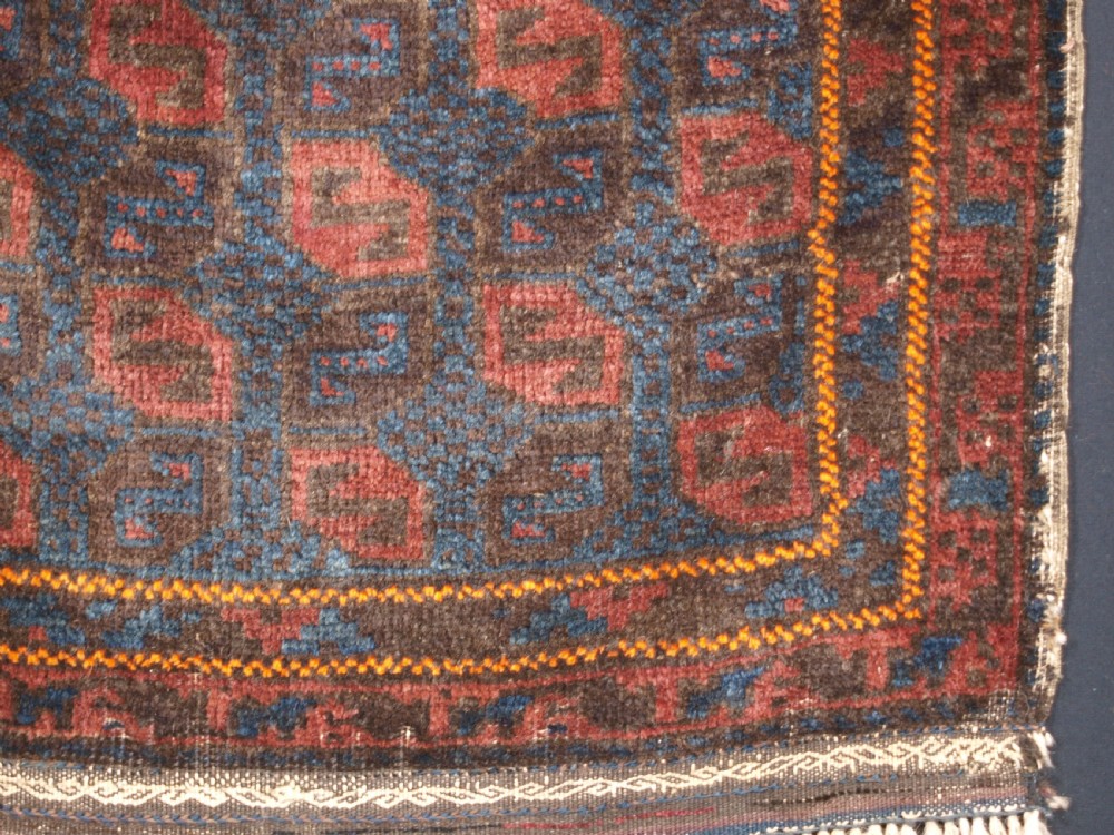 ANTIQUE BALUCH BAG FACE WITH TILE DESIGN, CIRCA 1900. View V