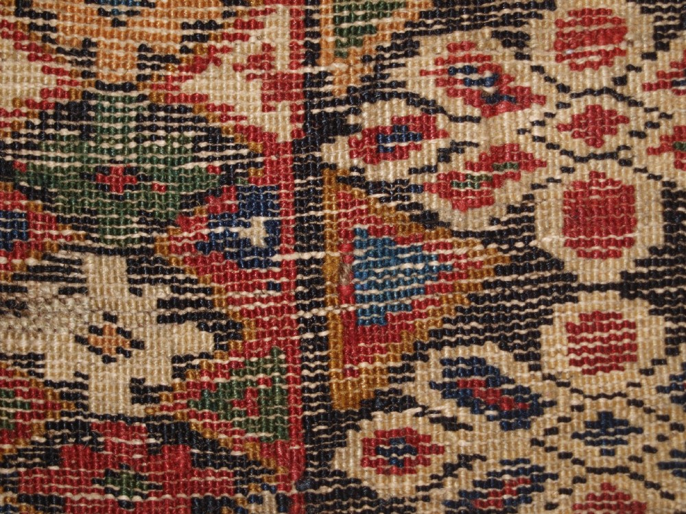 ANTIQUE CAUCASIAN RUG KUBA REGION, SCARCE CHICHI DESIGN, CIRCA 1890. View XII