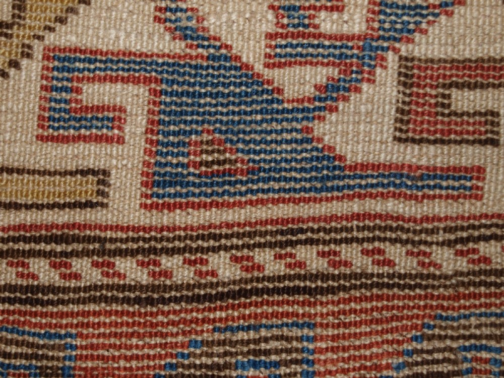 ANTIQUE CAUCASIAN SHIRVAN MEDALLION RUG OF LARGE SIZE, CIRCA 1890. View XVI
