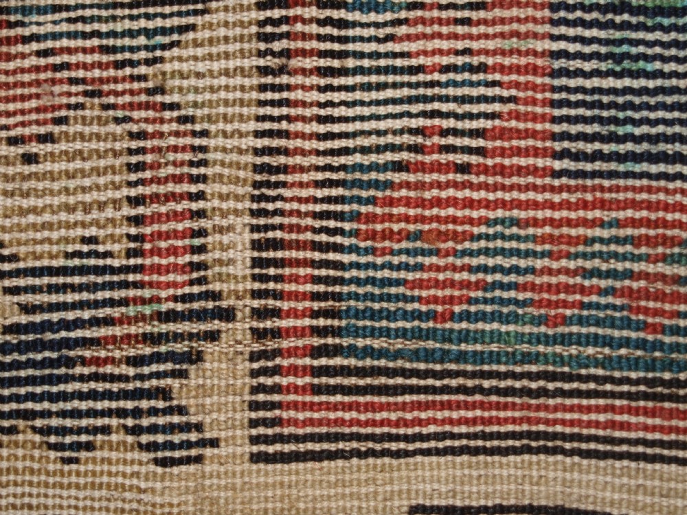 ANTIQUE CAUCASIAN GENDJE KAZAK RUNNER WITH MEDALLION DESIGN, CIRCA 1890. View XIV