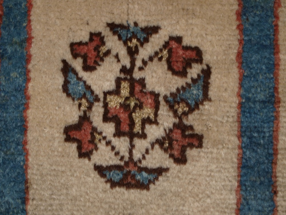 ANTIQUE TURKISH MANASTIR PRAYER RUG, RAMS HORN MIHRAB, CIRCA 1900. View VIII