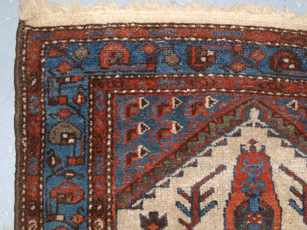 ANTIQUE KURDISH HAMADAN VILLAGE RUNNER, USEFUL NARROW SIZE, CIRCA 1920. View VIII
