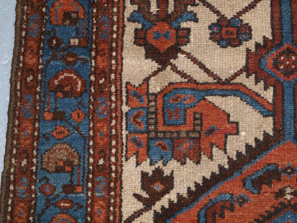 ANTIQUE KURDISH HAMADAN VILLAGE RUNNER, USEFUL NARROW SIZE, CIRCA 1920. View IX