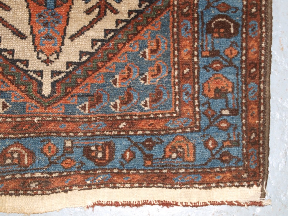 ANTIQUE KURDISH HAMADAN VILLAGE RUNNER, USEFUL NARROW SIZE, CIRCA 1920. View XIII