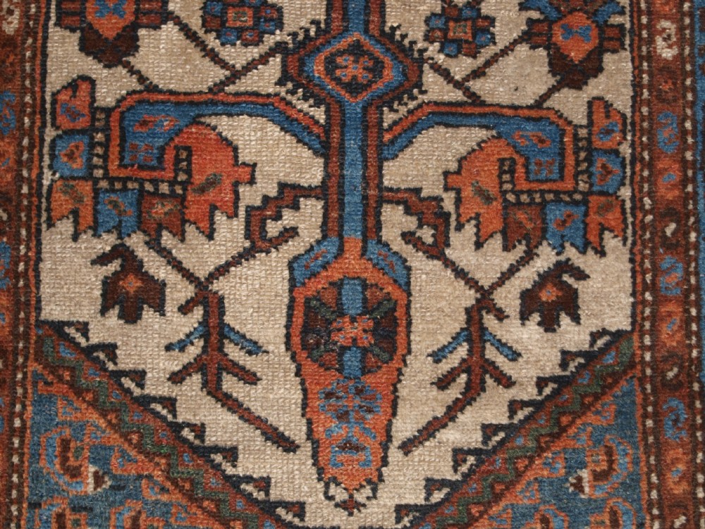 ANTIQUE KURDISH HAMADAN VILLAGE RUNNER, USEFUL NARROW SIZE, CIRCA 1920. View XIV
