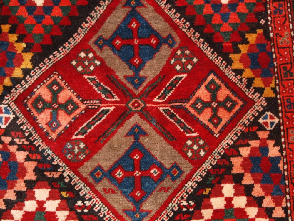 ANTIQUE SOUTH CAUCASIAN OR KURDISH RUNNER, EXCELLENT CONDITION, CIRCA 1920. View XII