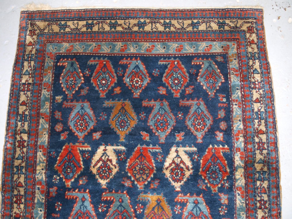 ANTIQUE CAUCASIAN DERBENT RUG WITH BOTEH DESIGN, CIRCA 1900. View III