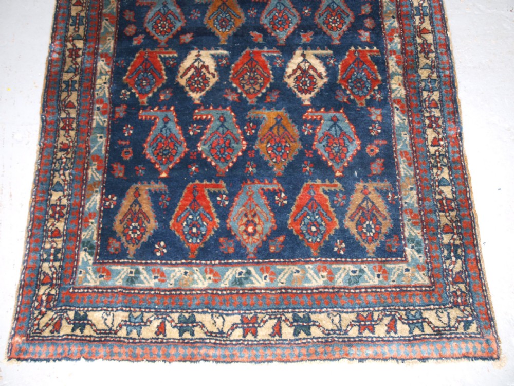 ANTIQUE CAUCASIAN DERBENT RUG WITH BOTEH DESIGN, CIRCA 1900. View IV