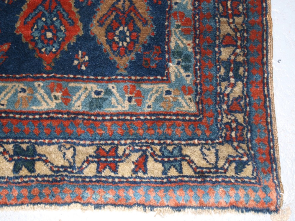 ANTIQUE CAUCASIAN DERBENT RUG WITH BOTEH DESIGN, CIRCA 1900. View IX