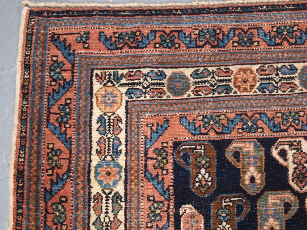ANTIQUE AFSHAR RUG WITH ALL OVER SMALL BOTEH DESIGN, CIRCA 1900. View VI