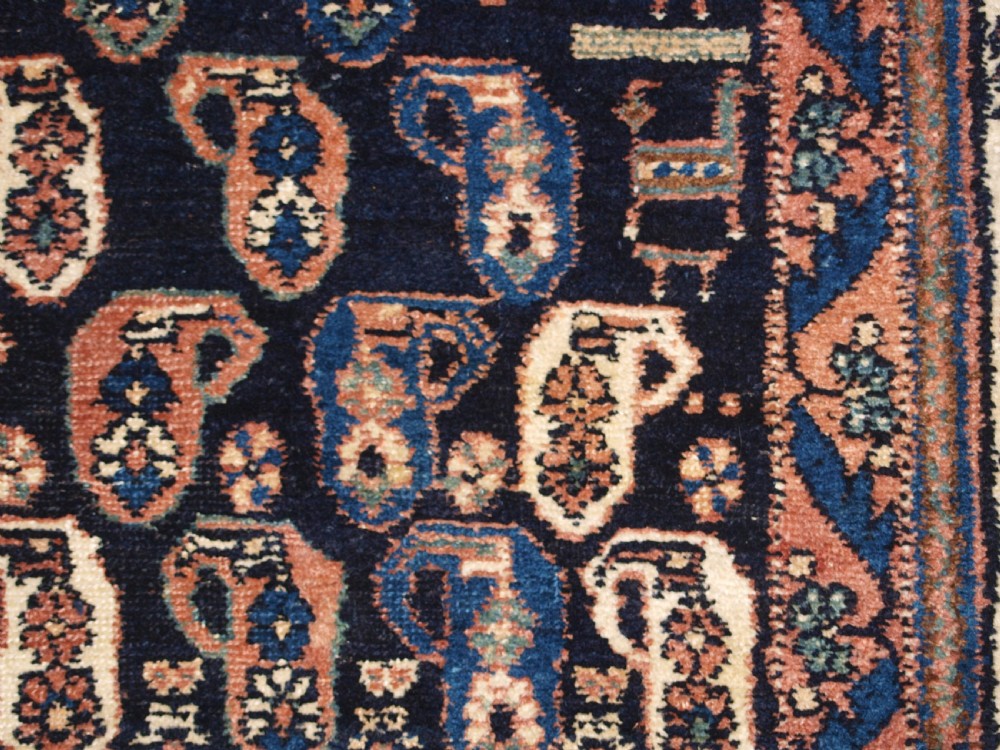 ANTIQUE AFSHAR RUG WITH ALL OVER SMALL BOTEH DESIGN, CIRCA 1900. View XIII