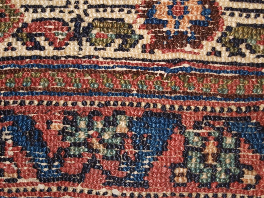 ANTIQUE AFSHAR RUG WITH ALL OVER SMALL BOTEH DESIGN, CIRCA 1900. View XV