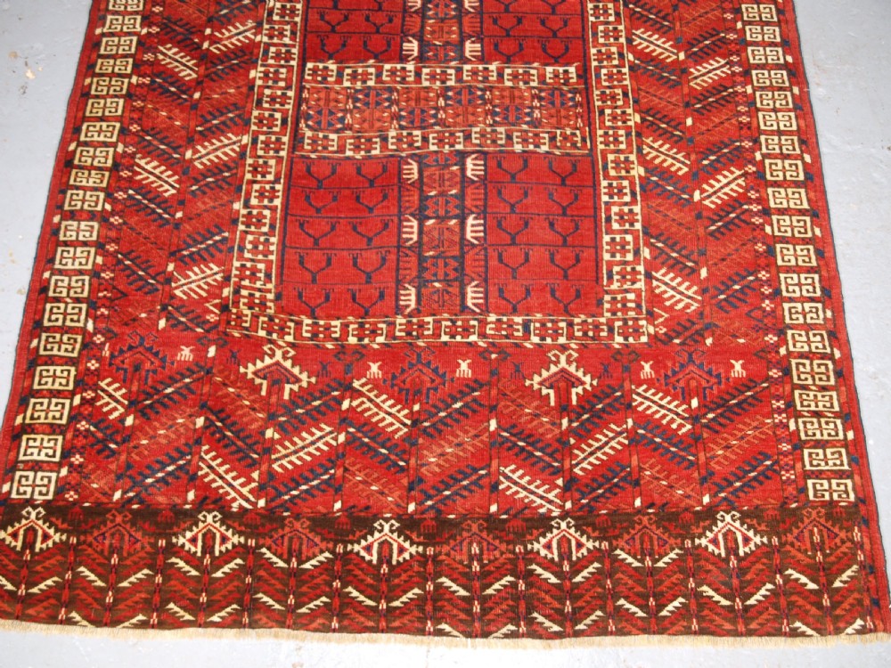 ANTIQUE TEKKE TURKMEN ENSI WITH SUPERB COLOUR, CIRCA 1880. View V