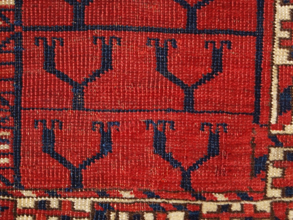ANTIQUE TEKKE TURKMEN ENSI WITH SUPERB COLOUR, CIRCA 1880. View IX