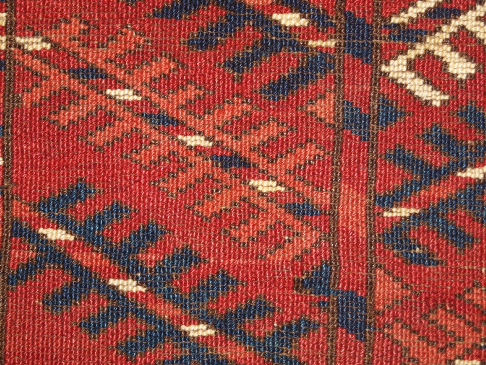 ANTIQUE TEKKE TURKMEN ENSI WITH SUPERB COLOUR, CIRCA 1880. View XIV