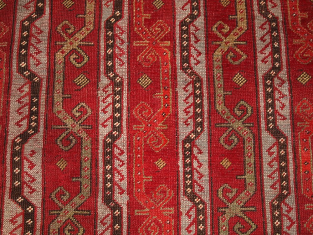 ANTIQUE TURKISH KIRSEHIR VILLAGE RUNNER WITH TRADITIONAL VINE DESIGN, CIRCA 1900. View IX