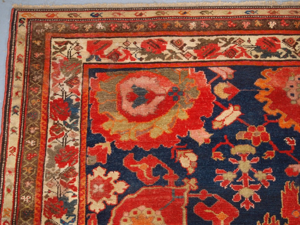 ANTIQUE MALAYER RUG, VERY FINE WEAVE WITH HARSHANG DESIGN, CIRCA 1900. View VI