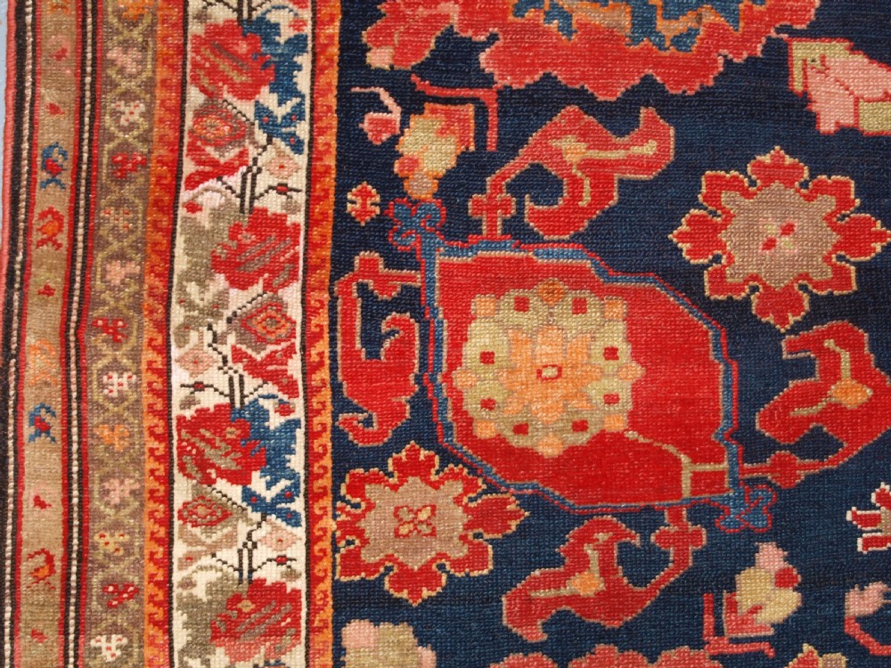 ANTIQUE MALAYER RUG, VERY FINE WEAVE WITH HARSHANG DESIGN, CIRCA 1900. View VII